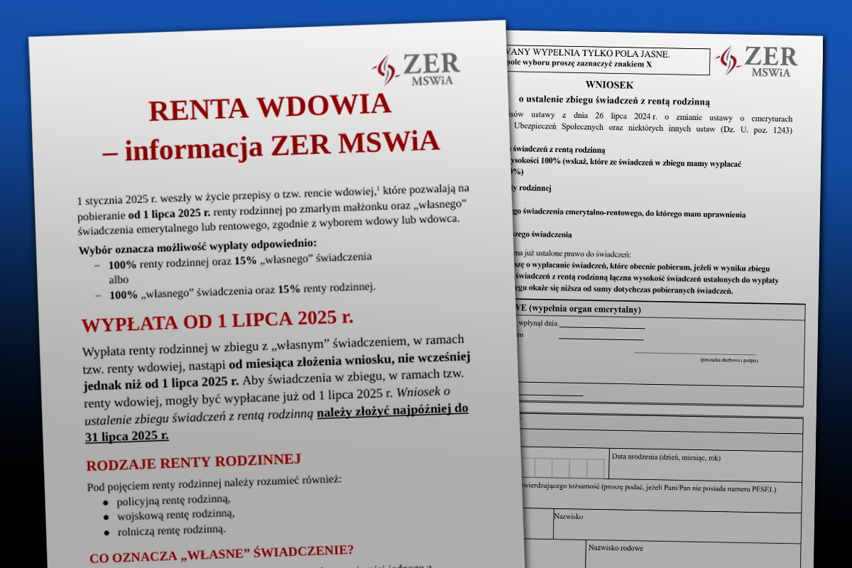 Od 1 stycznia 2025 r. weszły w życie przepisy o tzw. rencie wdowiej