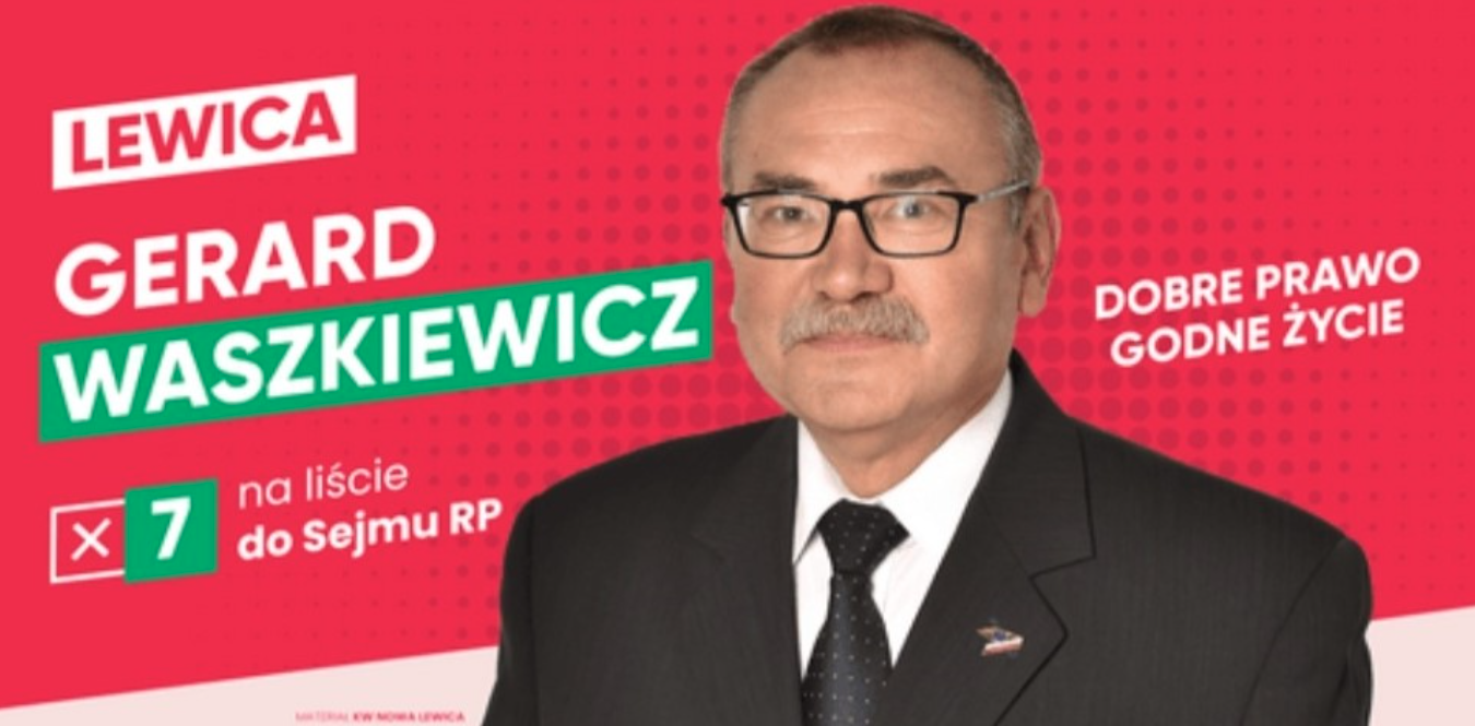 Plkat wyborczy Gerarda Waszkiewicza